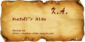 Kuchár Alda névjegykártya